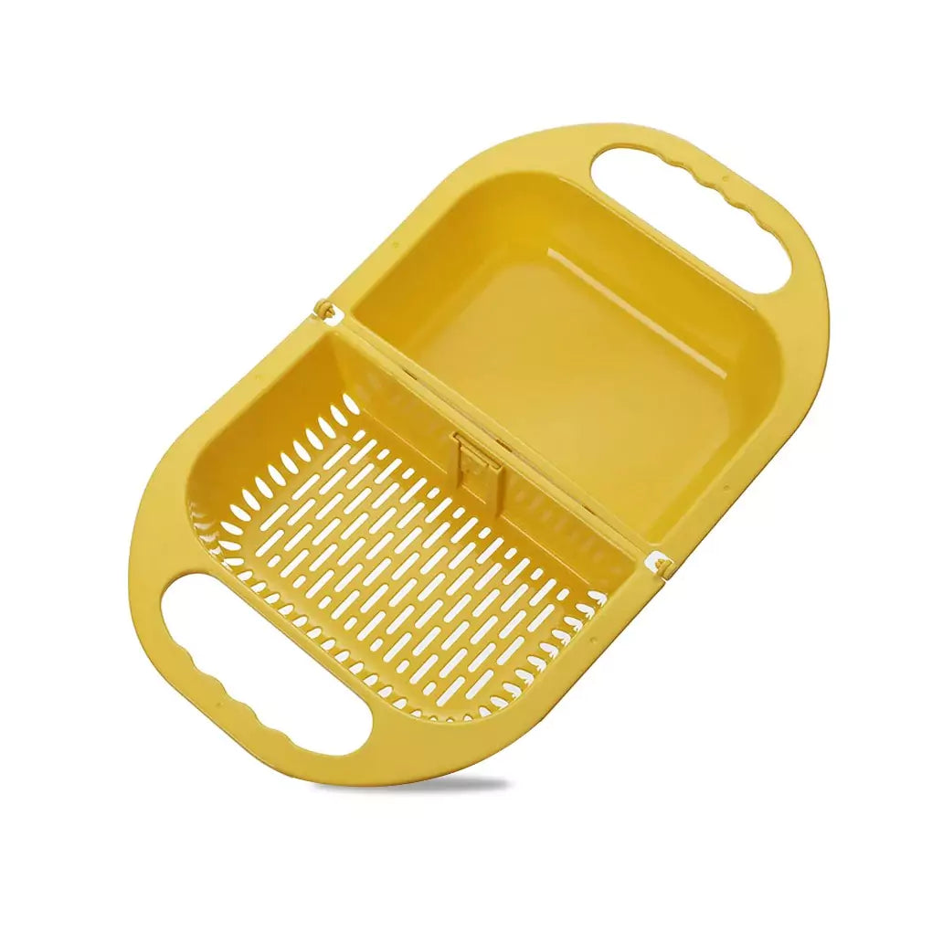 Multifunctional Foldable Kitchen Soaking, Rinsing, and Draining Basket