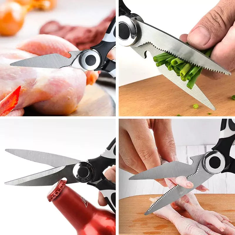 Multifunctional Kitchen Scissors - Heavy-Duty Stainless Steel Shears