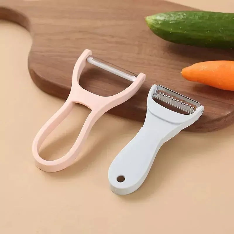 2-in-1 Multifunctional Peeler - Dual Blade Fruit & Vegetable Peeler and Slicer