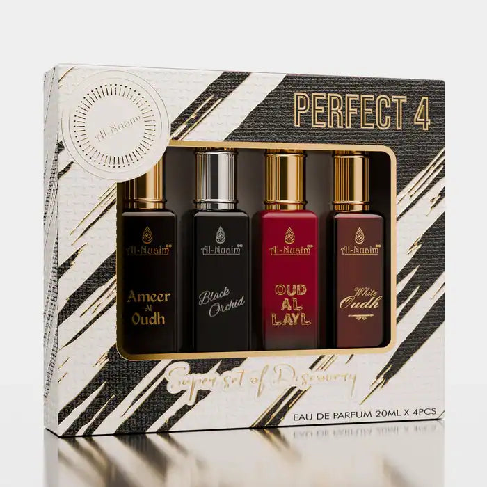 Perfect 4-Piece Perfume Discovery Set by Al Nuaim