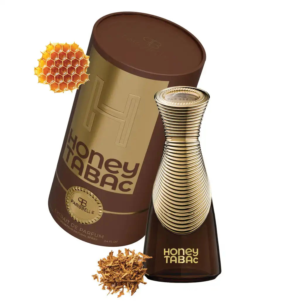 Parisbelle Honey Tabac Extrait De Parfum – 100ml Premium Long-Lasting Warm & Woody Spray