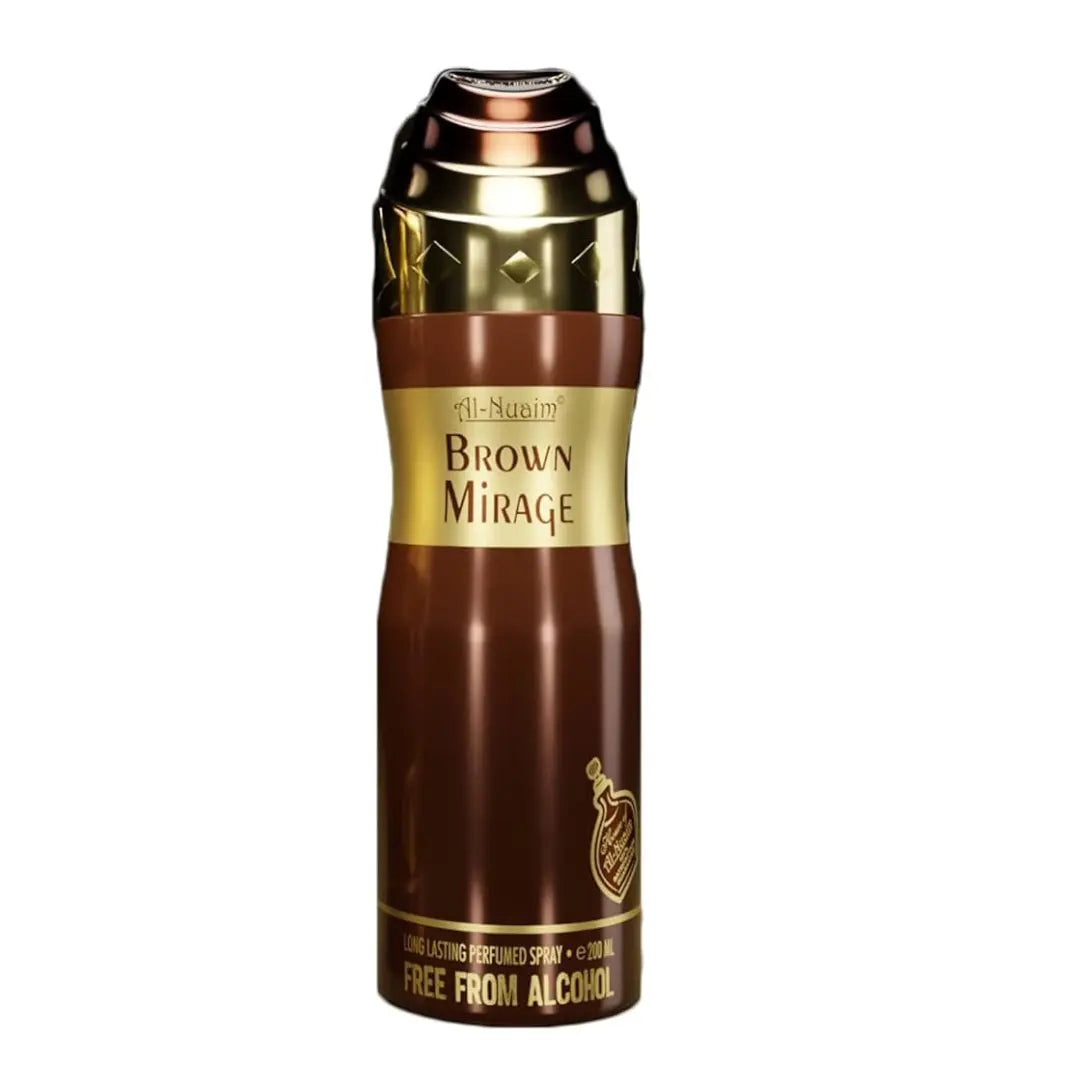 Al Nuaim Eftina Brown Mirage – 200ML Perfumed Spray | Warm Spicy-Woody Oriental Scent