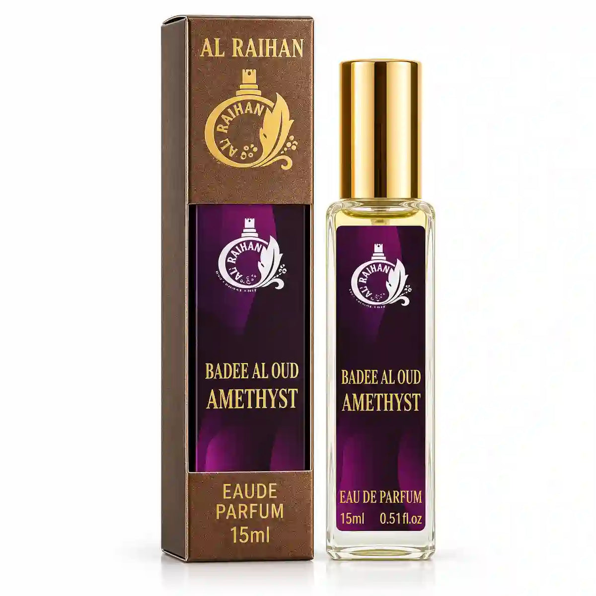 Al Raihan Badee Al Oud Amethyst Eau de Parfum 15ml – Unisex Fragrance