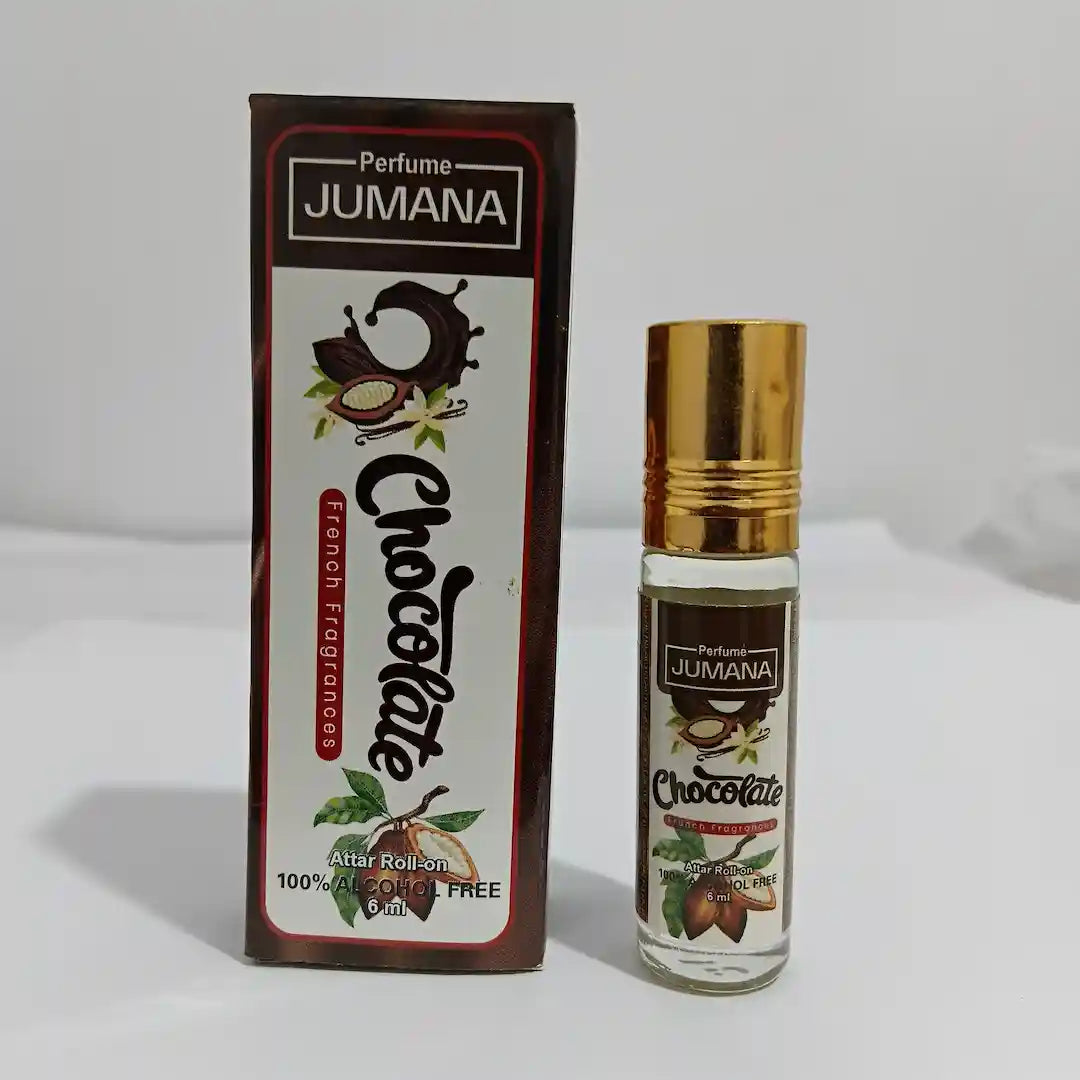 Jumana Perfumes Chocolate 6ml Attar – Sweet & Indulgent Unisex Perfume Oil