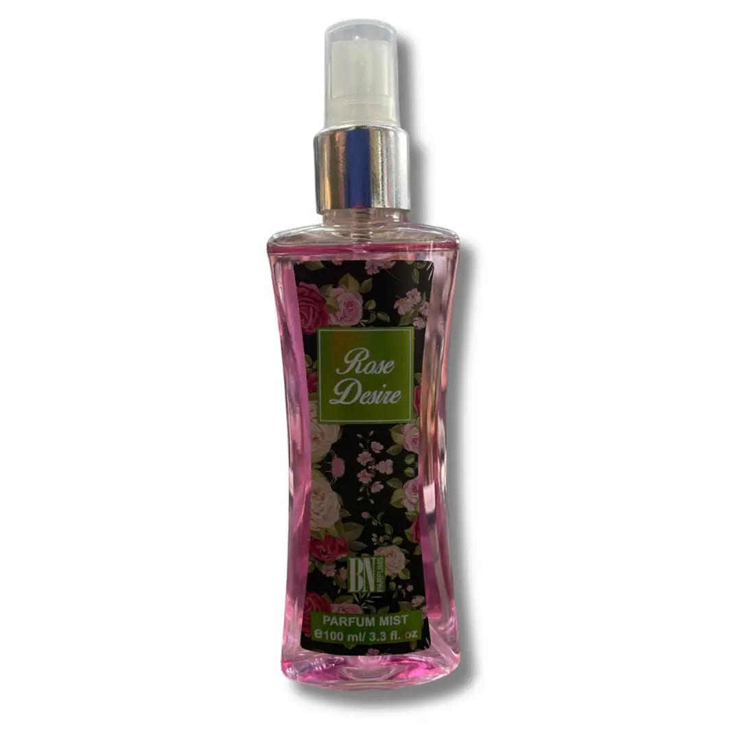BN Perfumes Rose Desire – 100ML Parfum Body Mist | Elegant Rose & Soft Musk Harmony