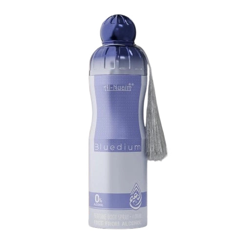 Al Nuaim Bluedium 200ml Perfume Body Spray – Fresh & Aquatic Long-Lasting Unisex Fragrance