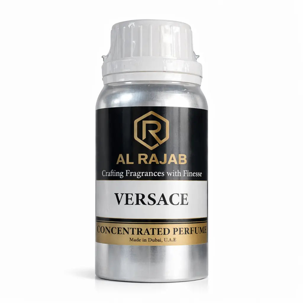 Al Rajab Versace Concentrated Perfume – Luxury Fresh Woody Attar (100g)