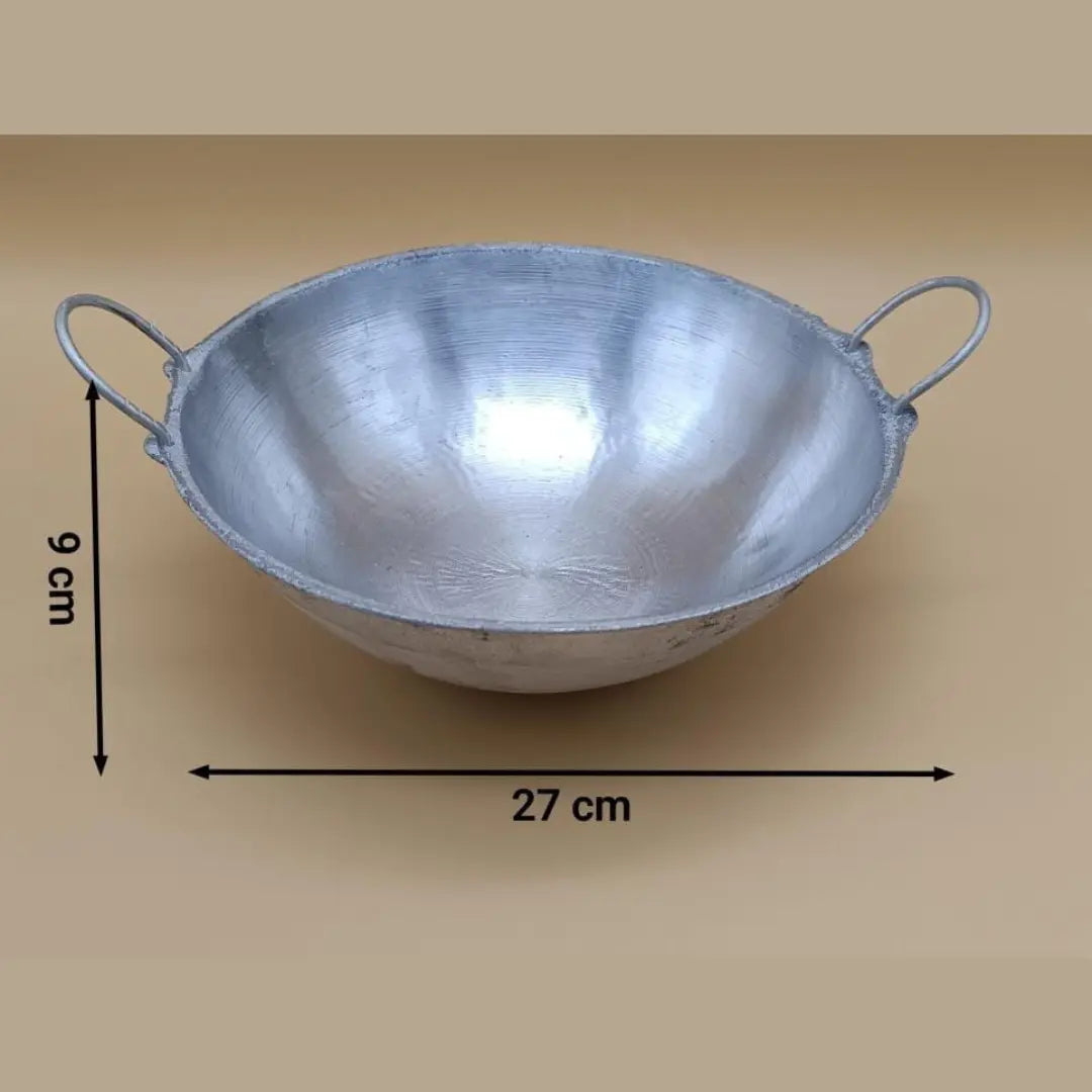 Aluminium Traditional Frying Pan (9 Sizes Available) – Heavy-Duty Sri Lankan Thachchi Kadai / Wok