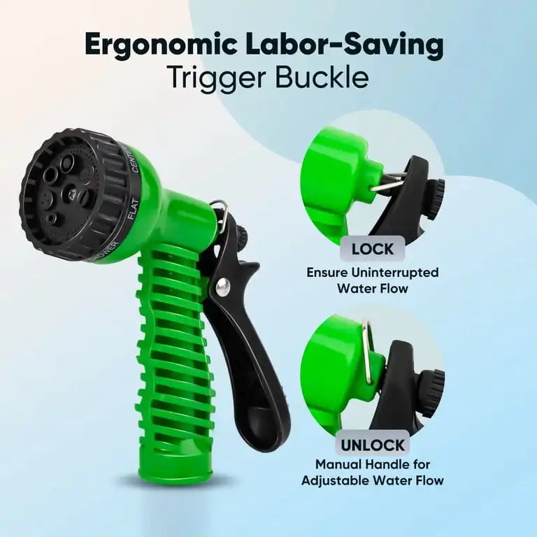 Magic Hose Expandable Garden Hose – 30m / 100ft with 7-Mode Spray Nozzle