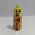 Luxury 6ml Gold-Plated Empty Attar Bottle – Refillable Glass Perfume Oil Bottle