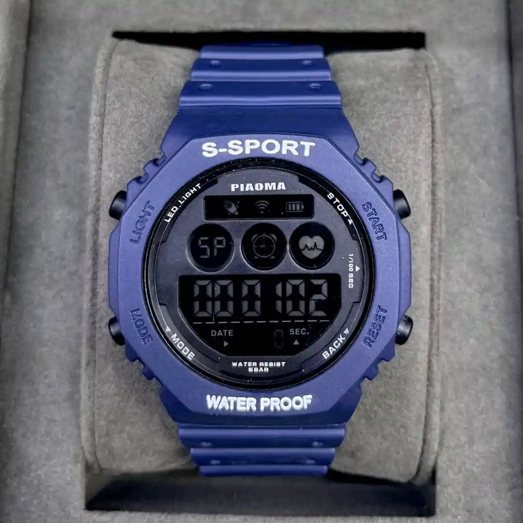 S-Sport Digital Waterproof Sports Watch – Multi-Function