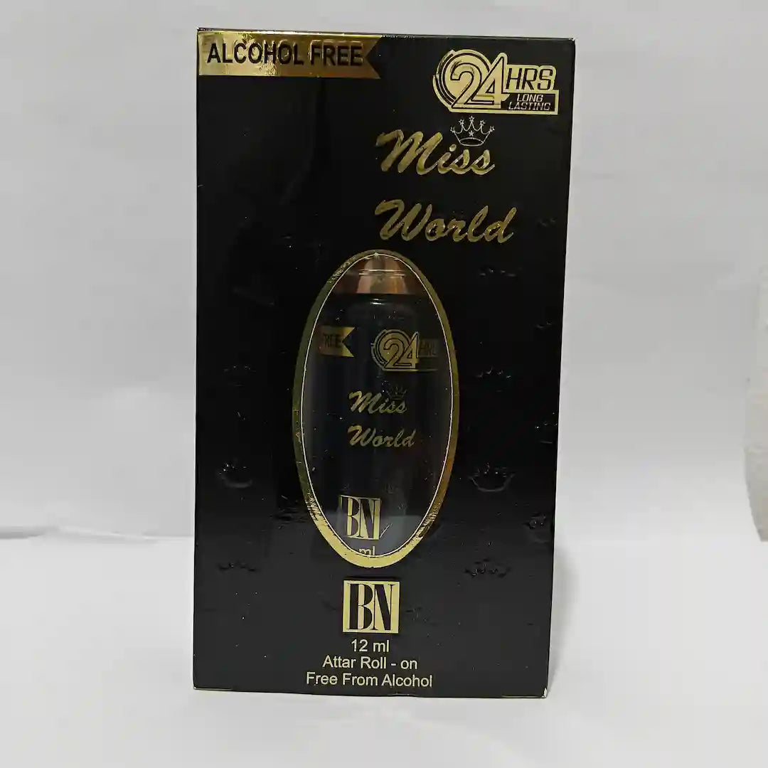 BN Perfumes Miss World 12ml Attar – Elegant & Feminine Oil Fragrance