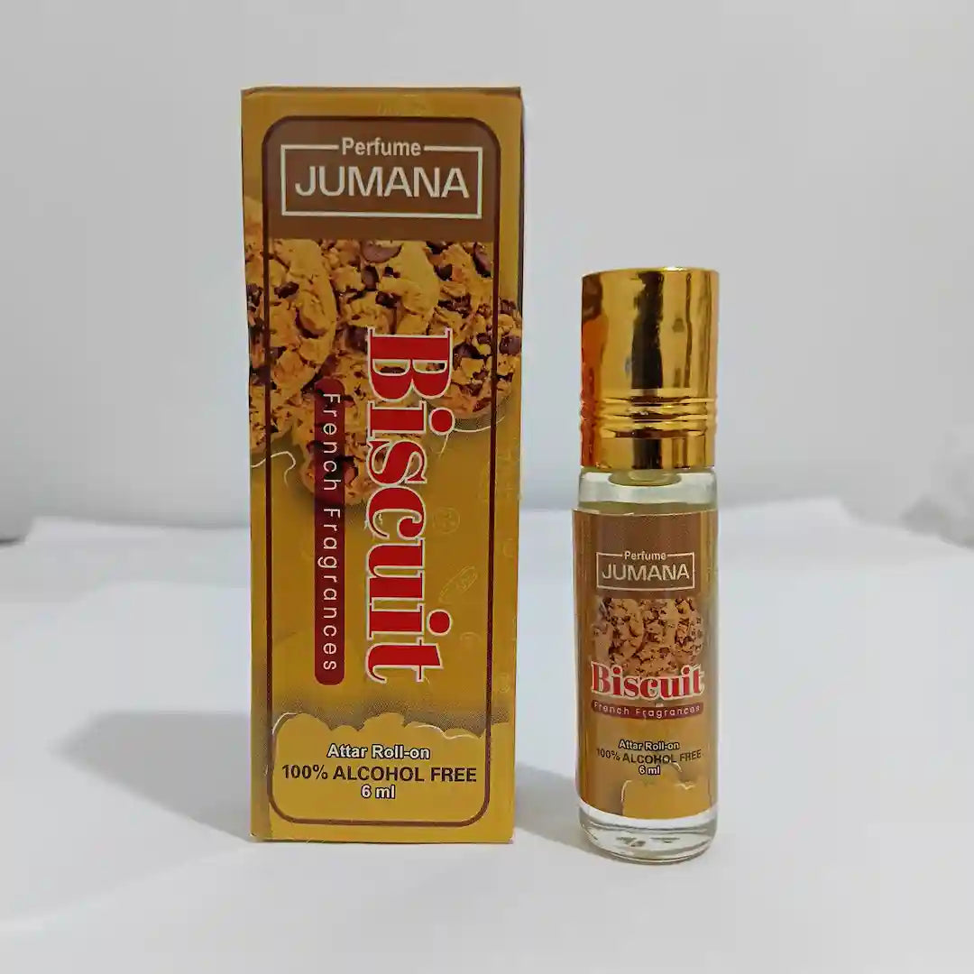 Jumana Perfumes Biscuit 6ml Attar – Warm & Sweet Unisex Perfume Oil