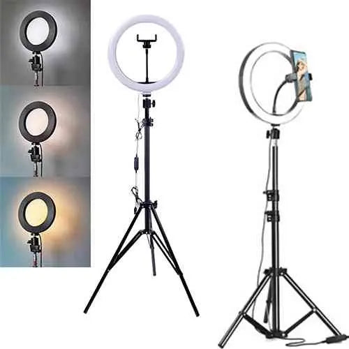 Ring Light with Tripod Stand | 3 Light Modes | Perfect for Videos & Makeup