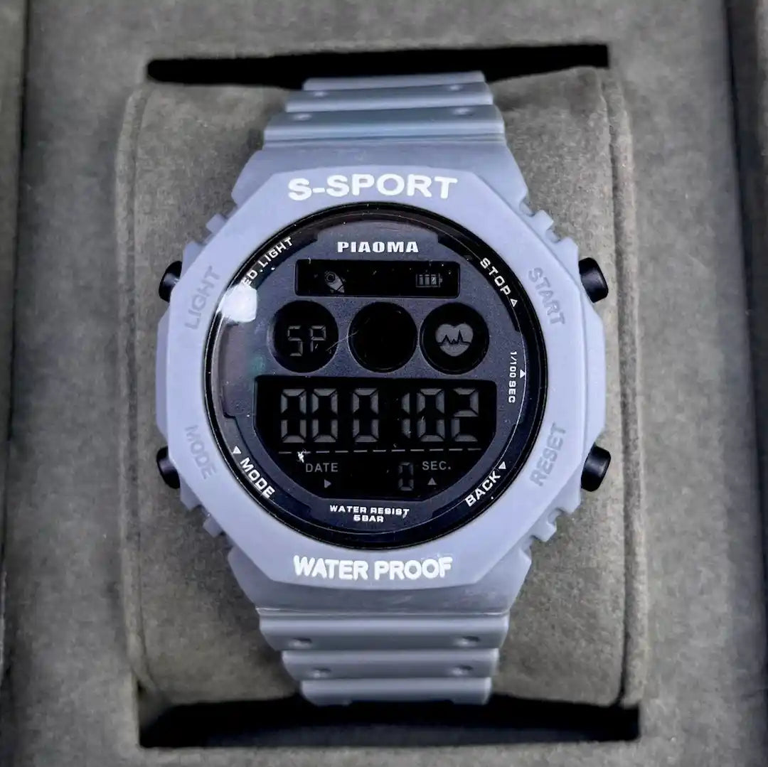 S-Sport Digital Waterproof Sports Watch – Multi-Function