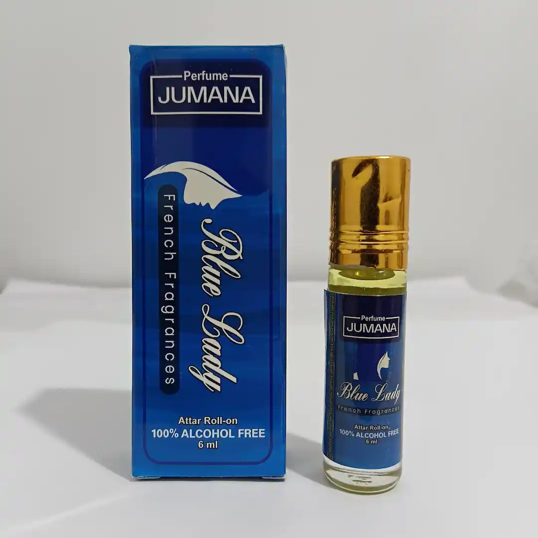 Jumana Perfumes Blue Lady 6ml Attar – Elegant & Feminine Perfume Oil