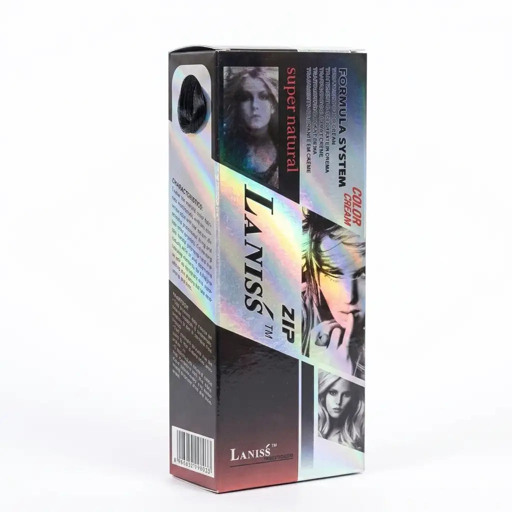 Laniss Zip Super Natural Formula System Color Cream – Black Hair Dye