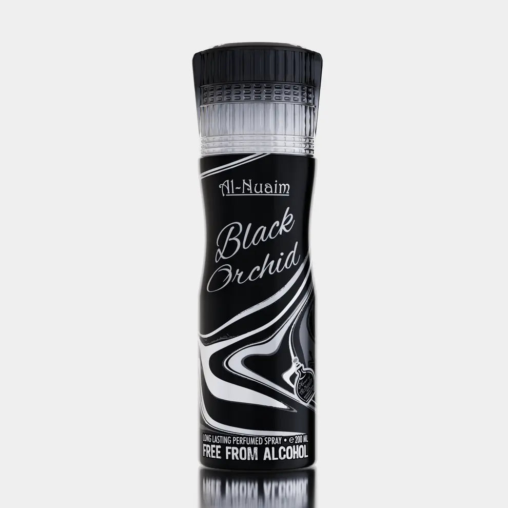 Al Nuaim Eftina Black De Orchid – 200ML Perfumed Spray | Intense Oriental Floral Scent