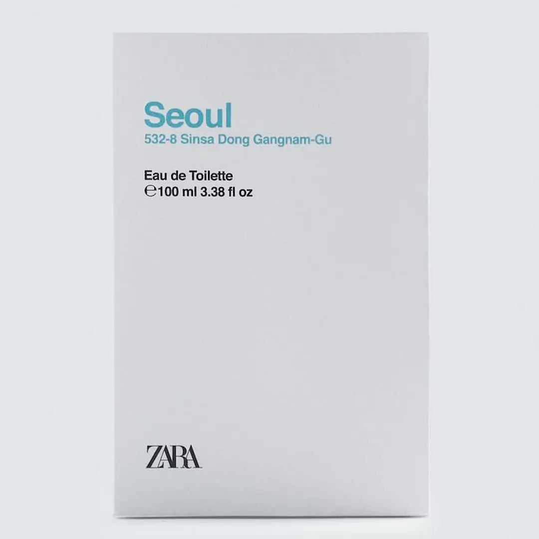 Zara Seoul Eau De Toilette 100ml - Made in France