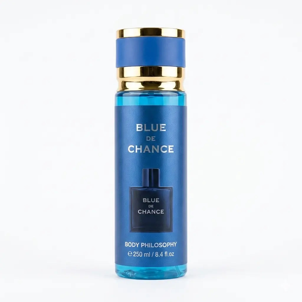 Blue de Chance Body Philosophy Fragrance Mist for Men | 88ml / 250ml | Fresh Woody Scent