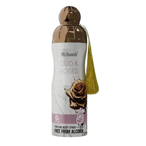 Al Nuaim Oud & Roses 200ml Perfume Body Spray – Timeless Elegance for Men & Women