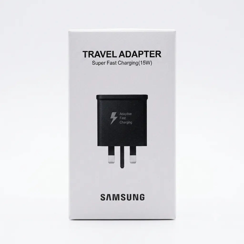 15W Adaptive Fast Charging Travel Adapter – USB Wall Charger (Black & White)