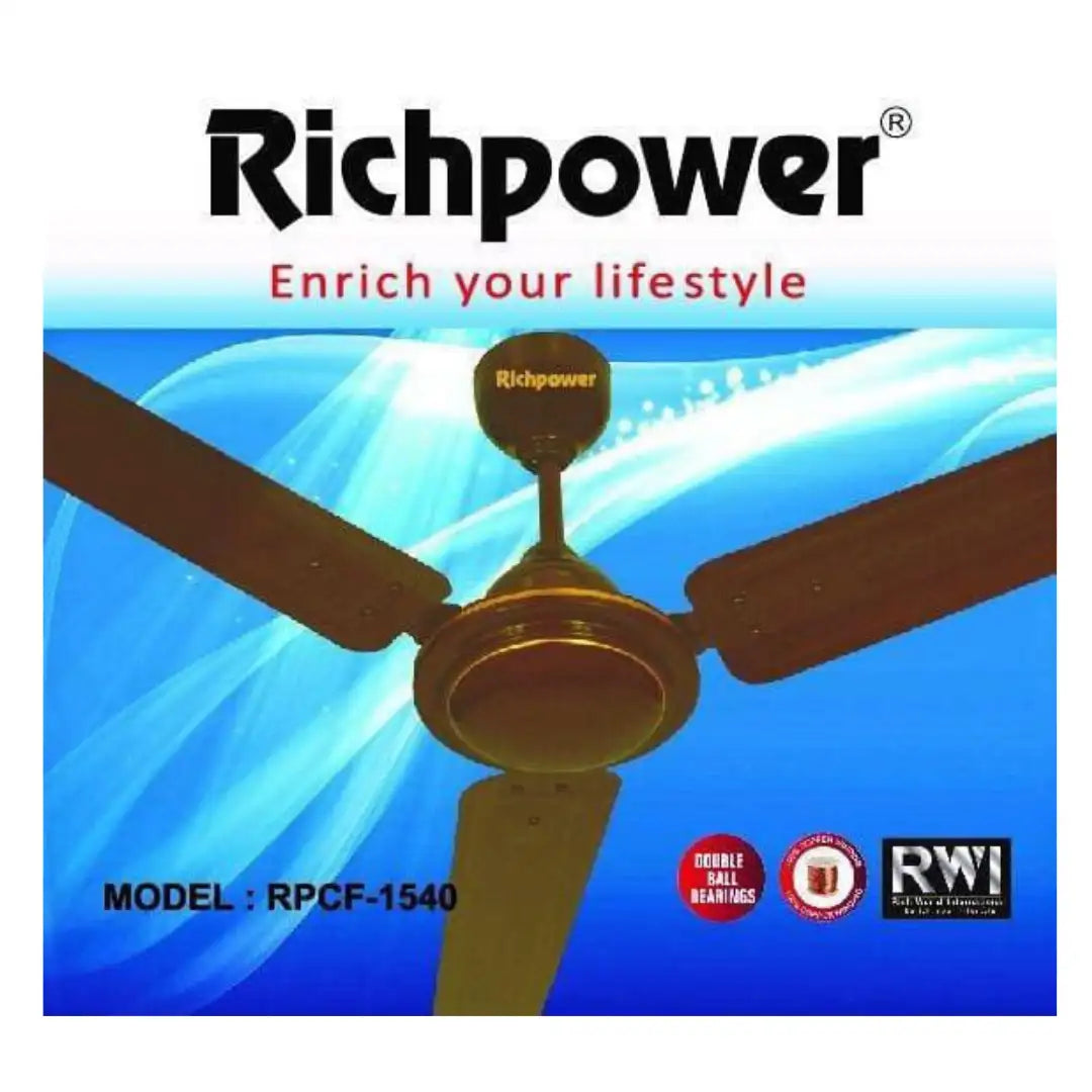 Richpower Ceiling Fan – Model RPCF-1540 | High-Speed | Energy Efficient | 56 inch