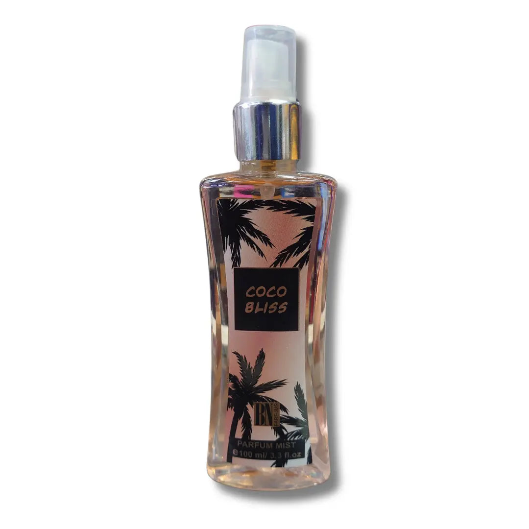 BN Perfumes Coco Bliss – 100ML Parfum Body Mist | Tropical Coconut & Vanilla Delight