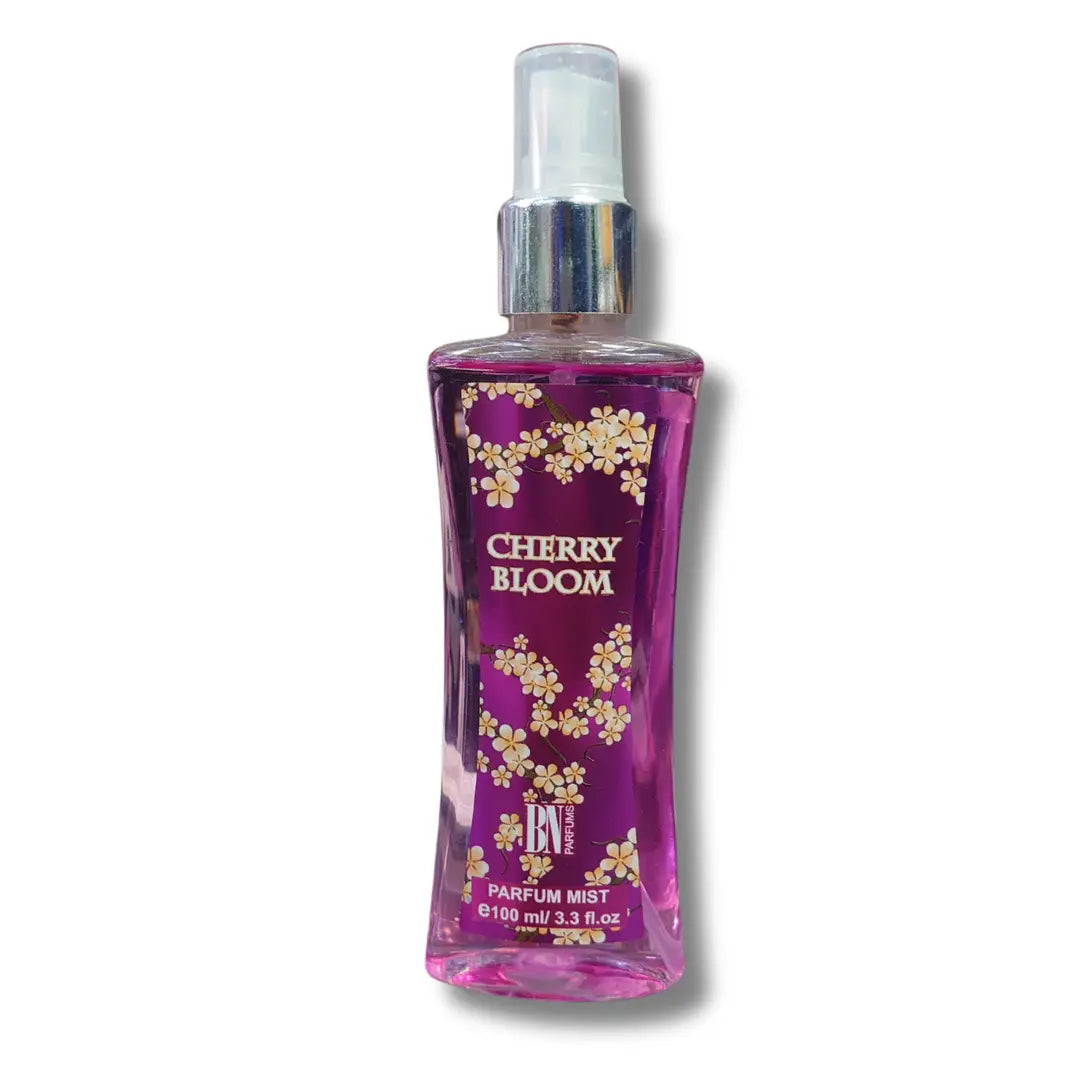 BN Perfumes Cherry Bloom – 100ML Parfum Body Mist | Sweet Cherry Blossom & Floral Delight