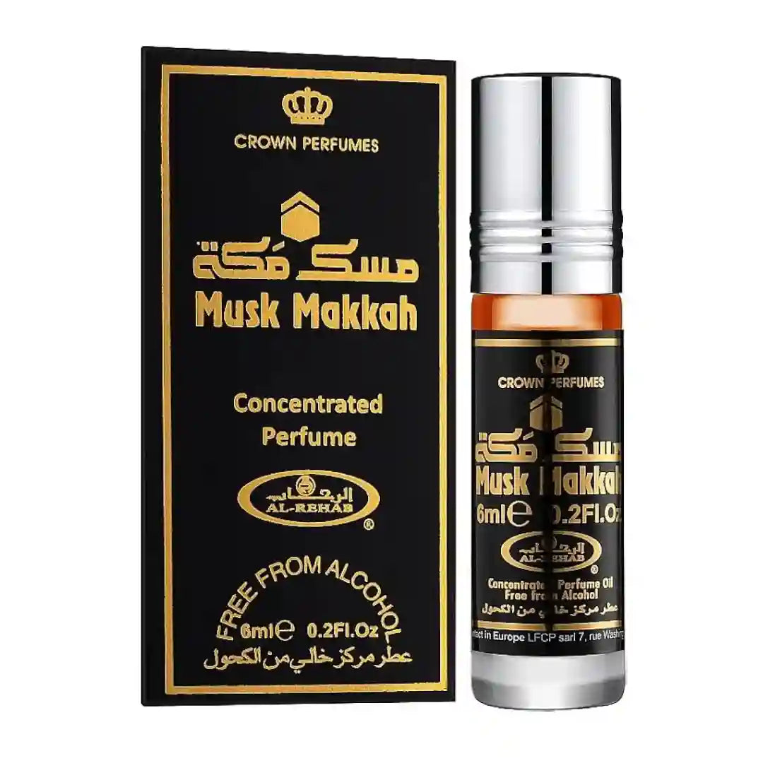 Al Rehab Musk Makkah 6ml Attar Roll-On – Crown Perfumes