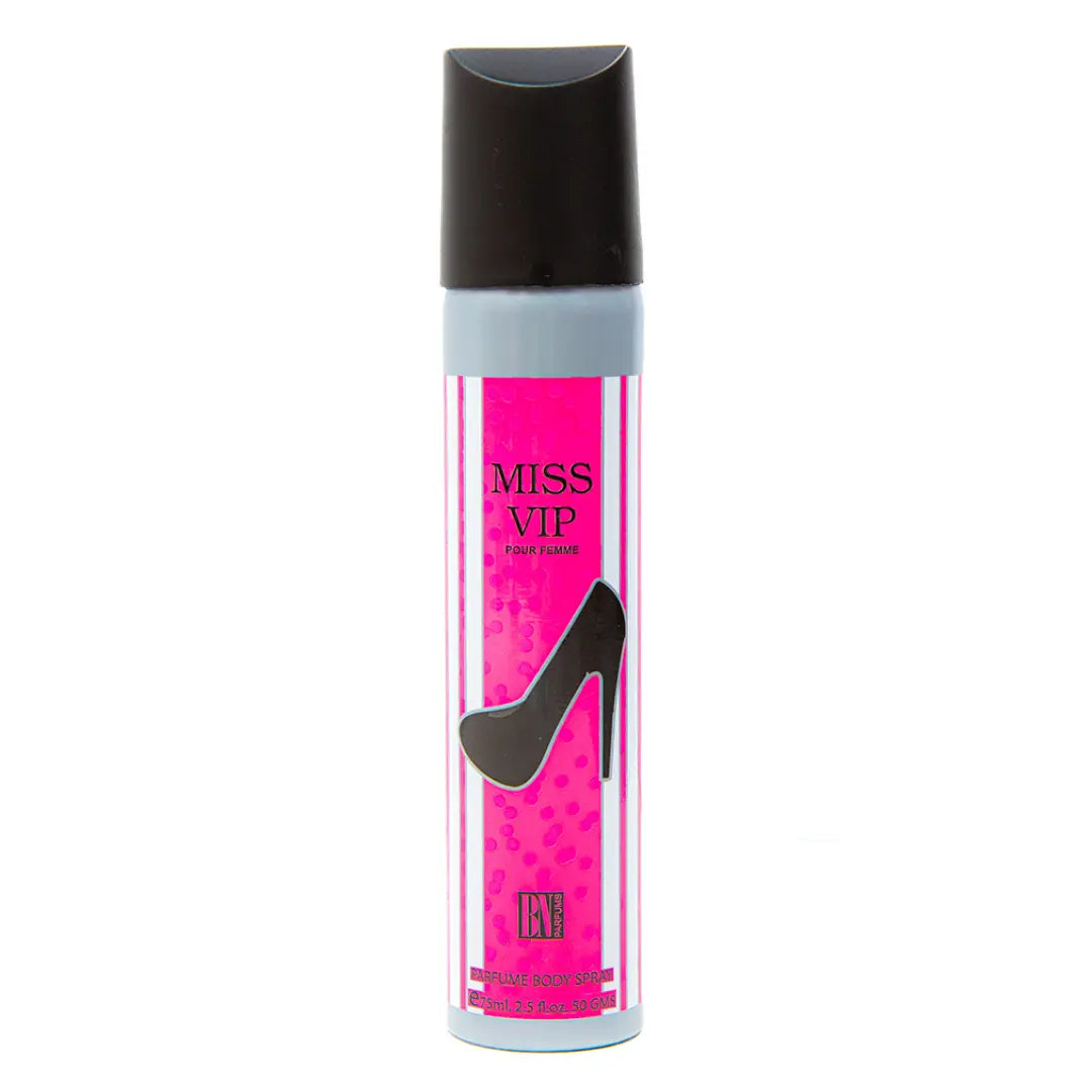 BN Perfumes Miss VIP Pour Femme 75ml Body Spray – Elegance with a Modern Twist