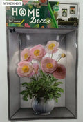 3D Flower Vase Wall Sticker – DIY Home Décor Vinyl Art (30cm × 40cm)