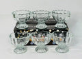 6-Piece Scalloped Glass Dessert Cup Set – Elegant Ice Cream Bowls