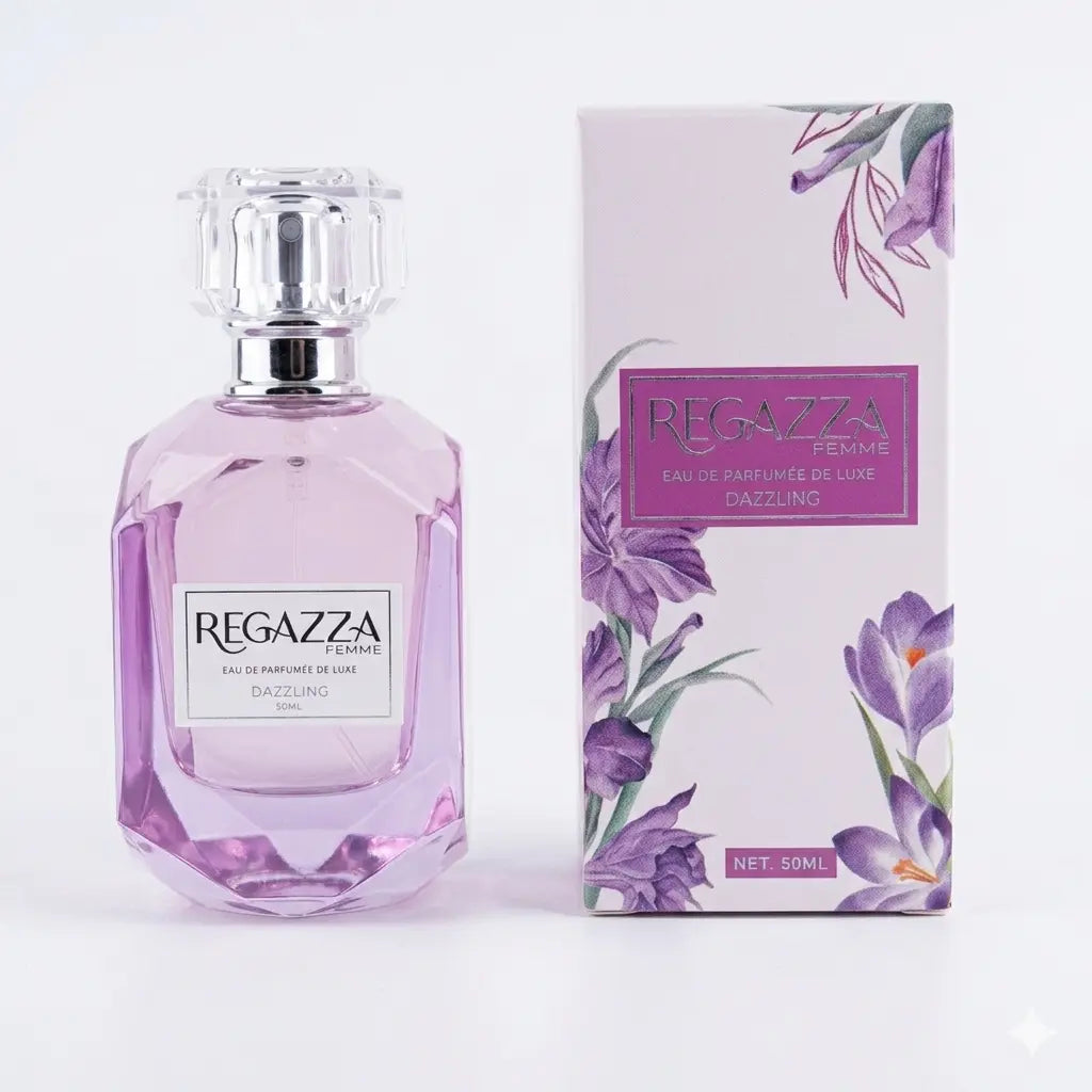 Regazza Femme Dazzling 50ml Eau De Parfum De Luxe – Sparkling Floral Fruity Perfume for Women