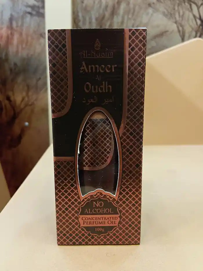 Al Nuaim Ameer Al Oudh – 100g Perfume Oil | Rich Oud & Oriental Blend