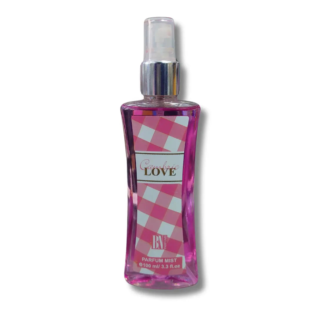 BN Perfumes Camlric Love – 100ML Parfum Body Mist | Fresh Floral Musk with a Touch of Romance