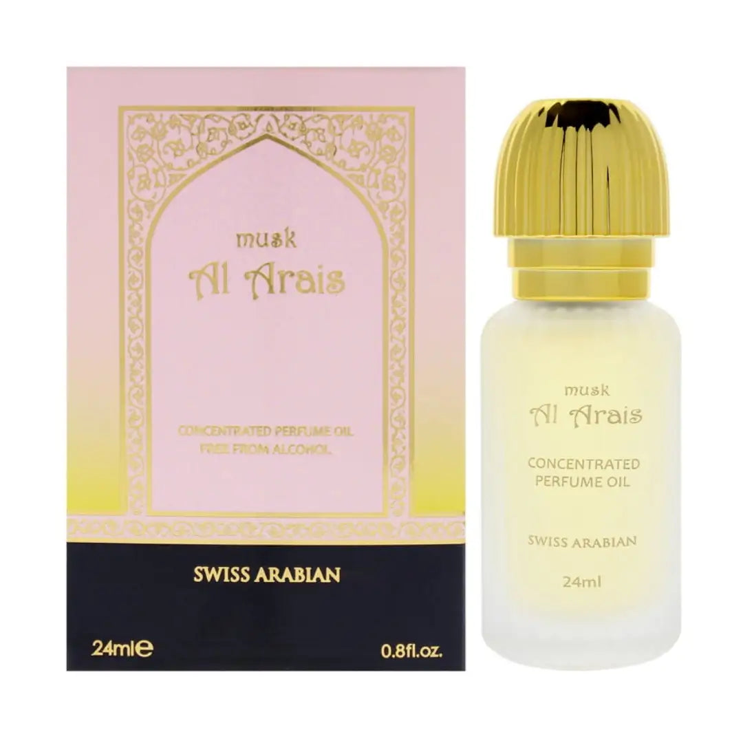 Al Arais Musk 24ml Concentrated Perfume Oil – Swiss Arabian