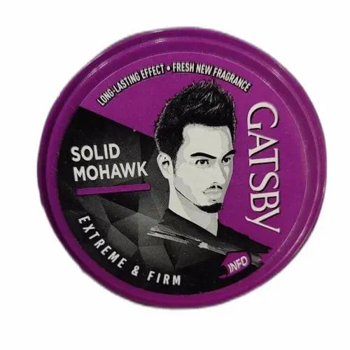 Gatsby Styling Wax Solid Mohawk 25g – Extreme & Firm Hold Hair Wax for Men