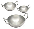 3-Piece Stainless Steel Baby Kadai Set – No.1 Quality Mini Cookware for Small Servings