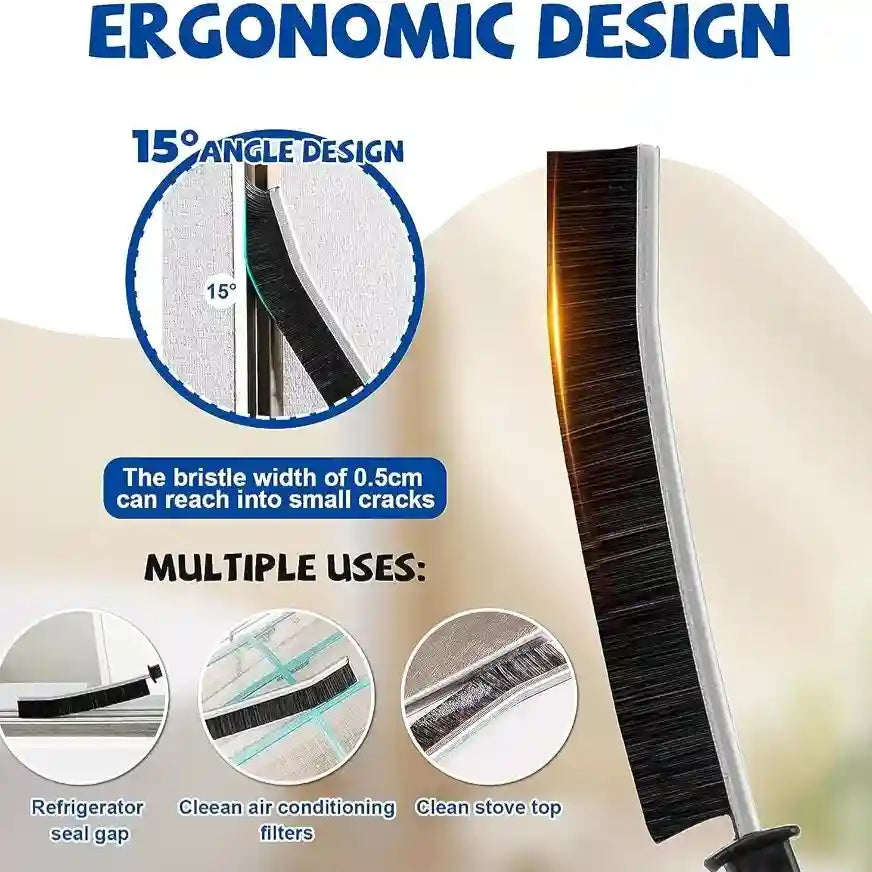2-Piece Long Gap Cleaning Brush – Slim Crevice Cleaning Brush for Kitchen & Home