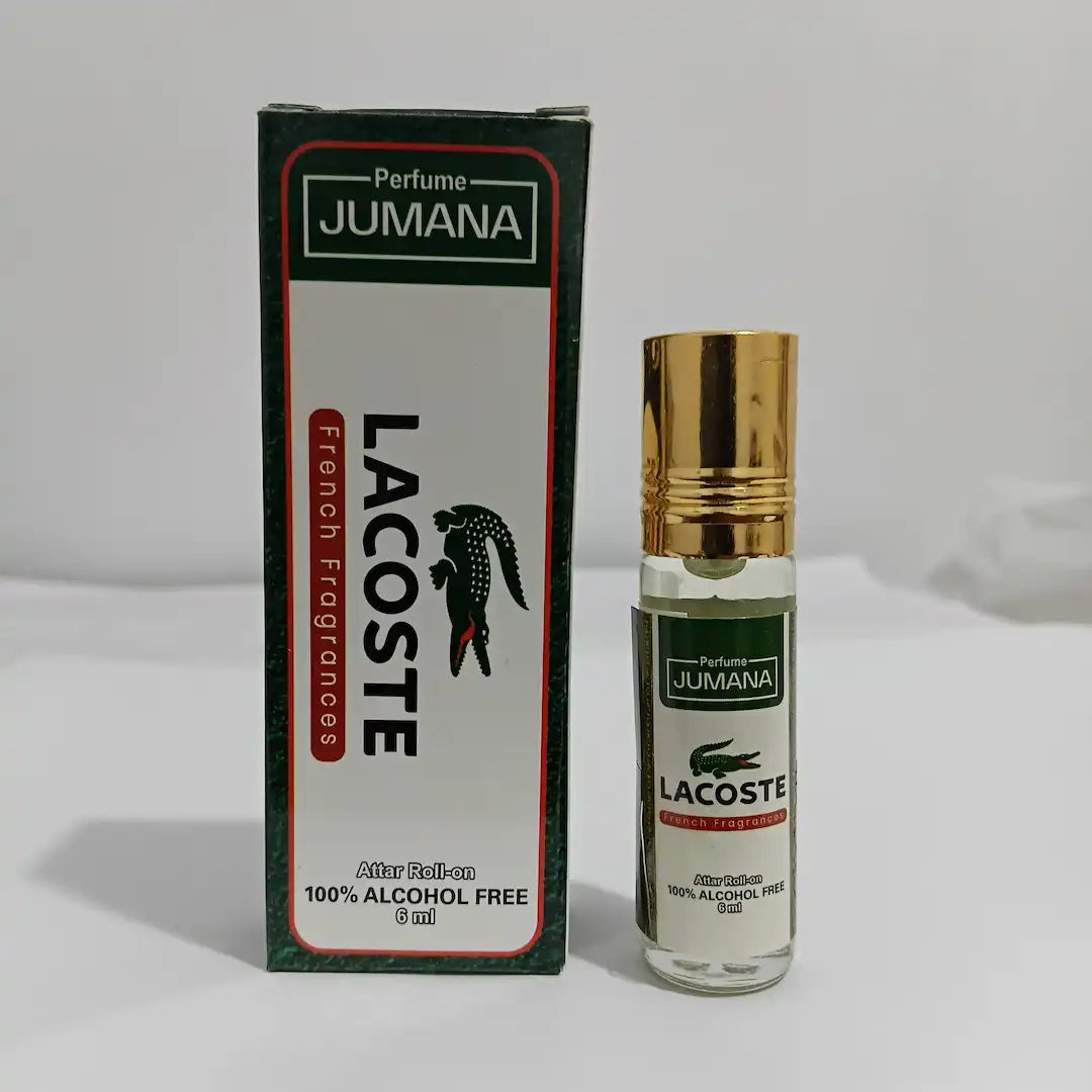 Jumana Perfumes Lacoste 6ml Attar – Fresh & Sporty Unisex Perfume Oil